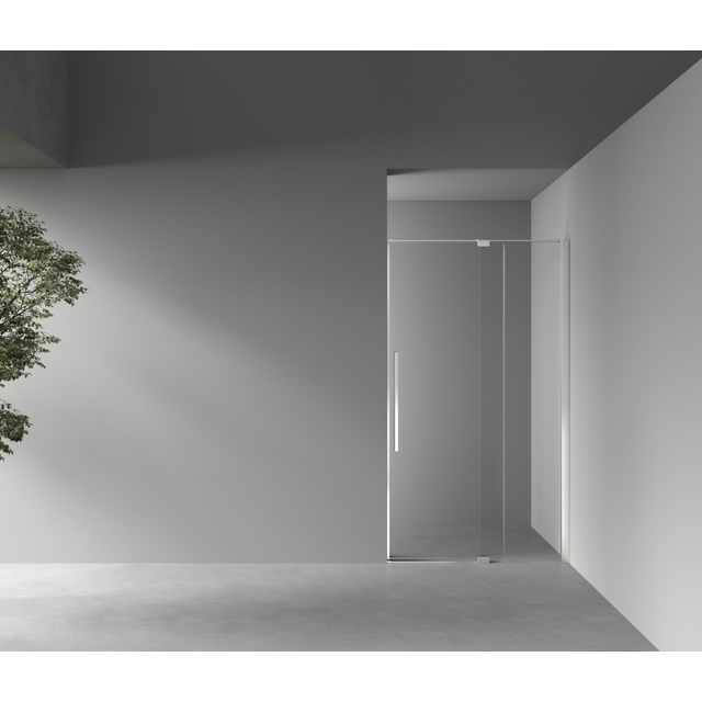 Aqua Vista Taviano Linea nisdeur - 100x200cm - incl. montageset - geborsteld rvs SW1209620/SW1209677