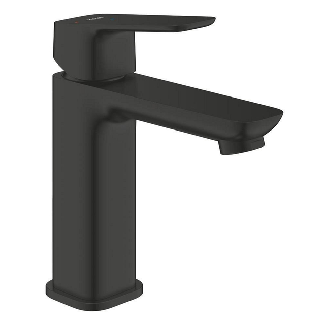 Grohe Cubeo Wastafelmengkraan - M-size - uitloop 11.6cm - opbouw - mat zwart 1017572430