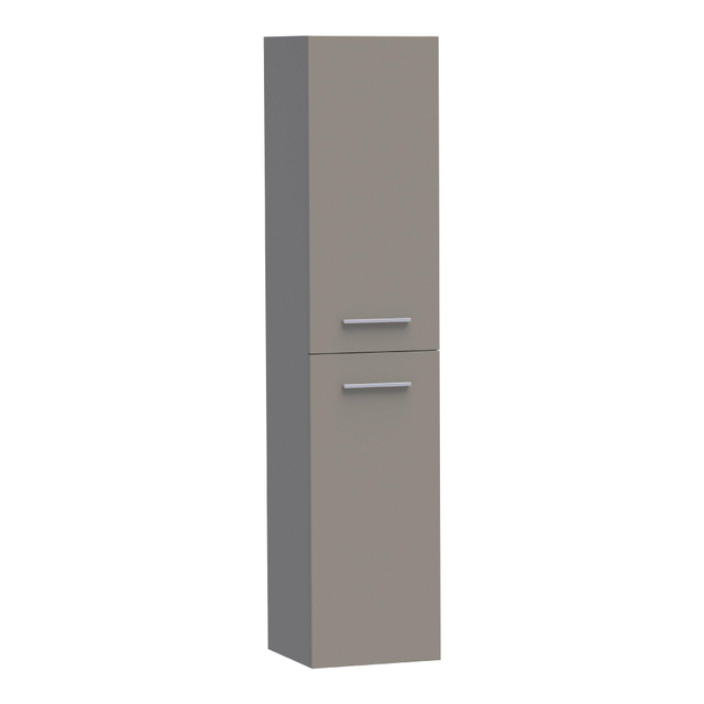 BRAUER EX Badkamerkast 160x35x35cm 1 links- rechtsdraaiende deur zonder greep MDF mat taupe 7023