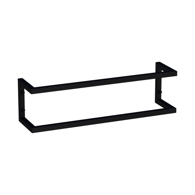 Brauer Combi Handdoekrek - 60x15x15cm - horizontaal/verticaal - mat zwart AE-HBA60MZ