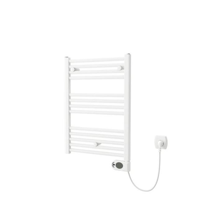 Plieger Elba Elektrische Designradiator – Handdoekradiator – Complete set – 70.2 cm x 50 cm – 300 Watt – Wit