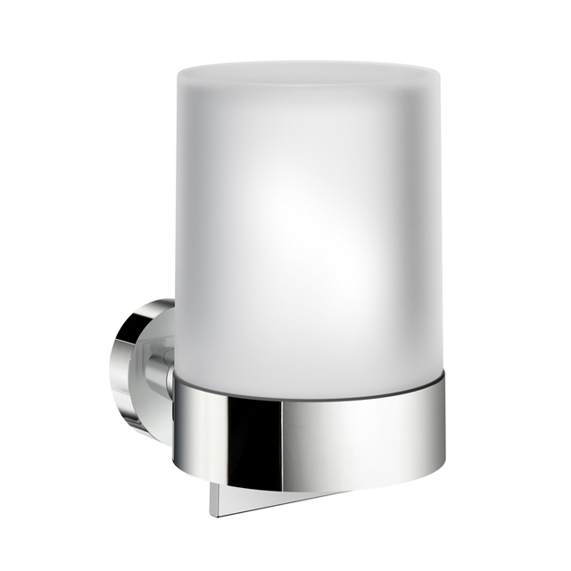 Smedbo Home Zeepdispenser - 150ml - wandmodel - chroom/mat glas HK361
