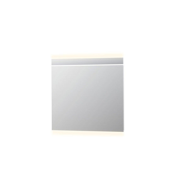 Ink SP6 Spiegel - 90x4x80cm - LED horizontaal - boven en onder - colour changing - dimbaar - aluminium Zilver 8408430