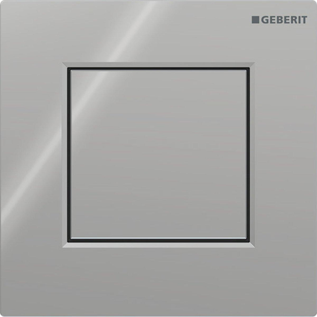 Geberit type 01 urinioir bedieningsplaat - pneumatisch - vierkant - glans chroom 116.064.21.1