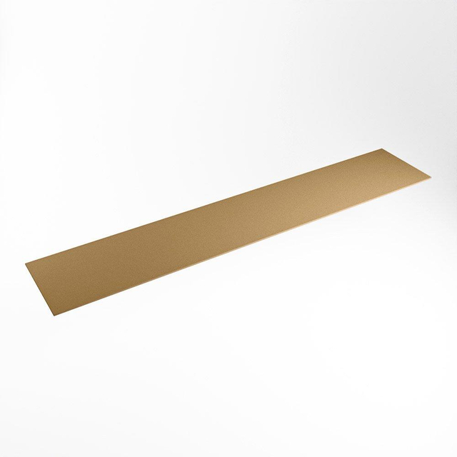 Mondiaz TOP 41 Topblad - 220x41x0.9cm - geschikt voor afdekplaat - Solid surface - Oro XIM49862Oro