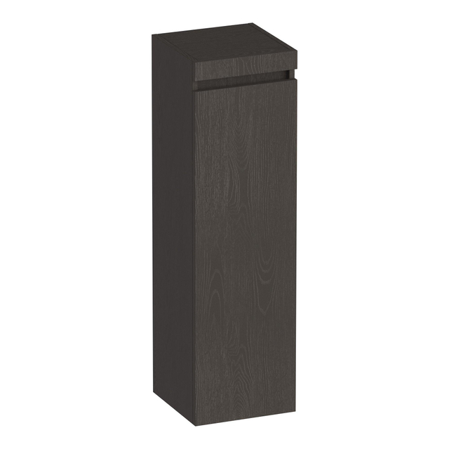 Brauer Joy badkamerkast - 120x35x35cm - 1 deur - greeploos - rechtsdraaiend - Timber Anthracite HK-JY120RTA
