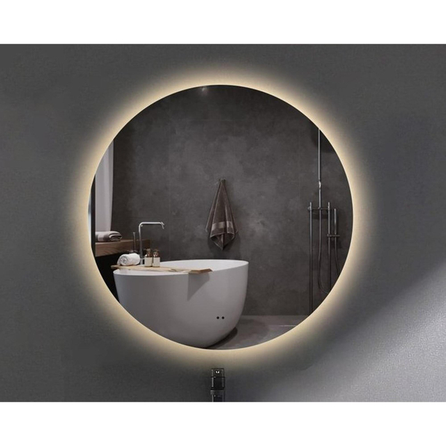 Adema Circle Badkamerspiegel rond diameter 60cm indirecte LED verlichting spiegelverwarming infraroo