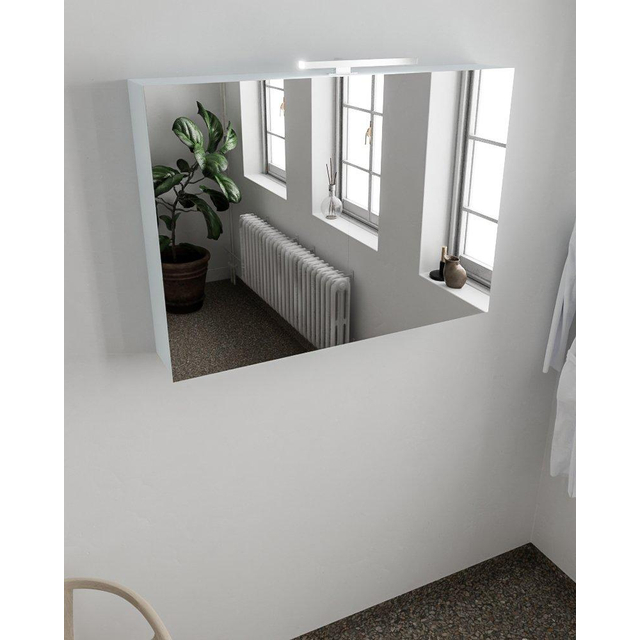 MONDIAZ CUBB Spiegelkast 100x70x18cm 2 deuren clay NV76341104