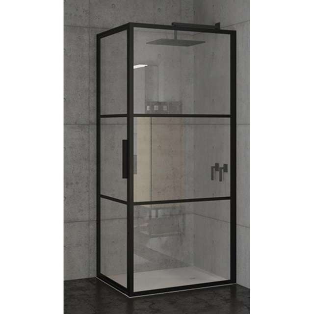 Riho Grid GB201 Douchecabine -80x100x200cm - zwart G004009121