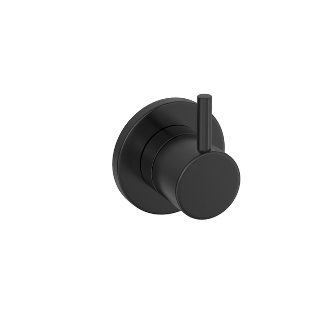 Hotbath COBBER Afbouwdeel - Inbouw douchemengkraan Geborsteld zwart PVD CB131EXTMBP