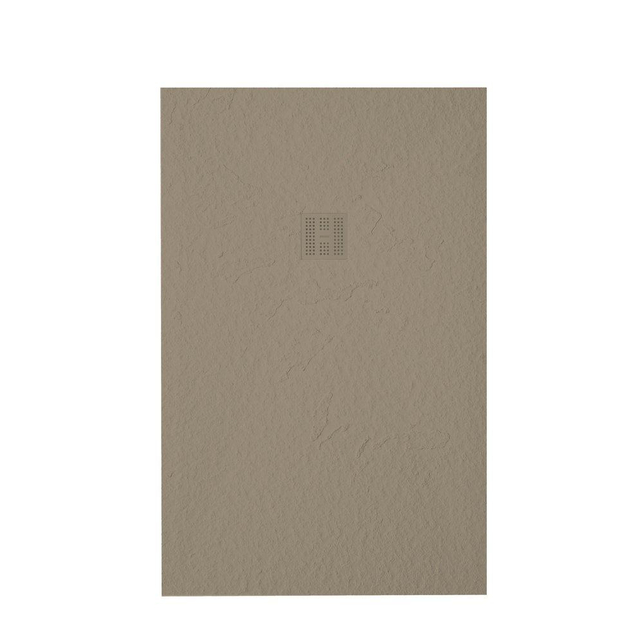 Zeza Grade douchevloer - 160x100cm - antislip - antibacterieel - mineraalmarmer - rechthoek - mat cream (creme) 400000000000019510