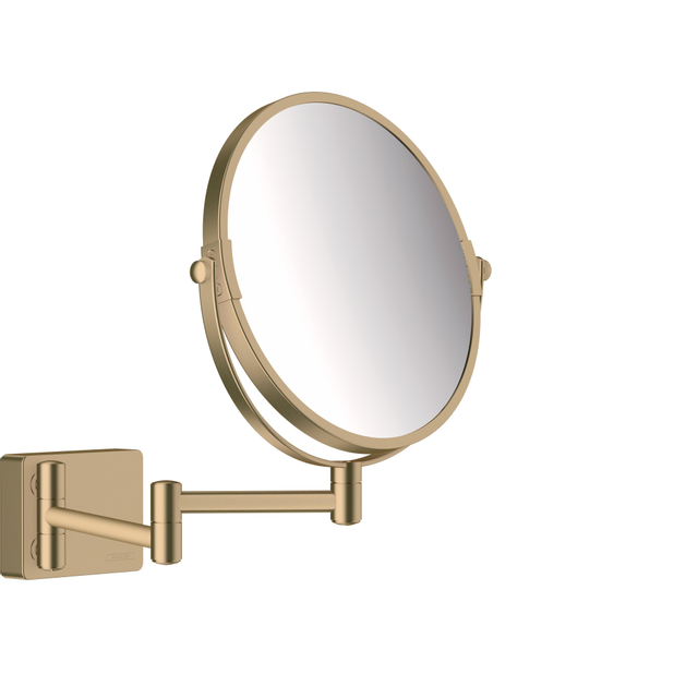 Hansgrohe Addstoris make-up spiegel 3x vergroting brushed bronze 41791140