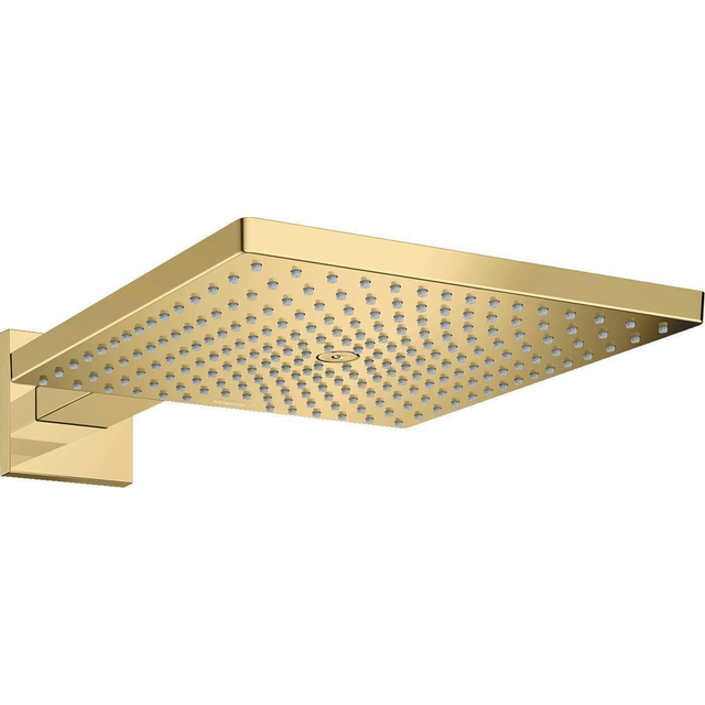 Hansgrohe Raindance E Square hoofddouche E300 1jet met douchearm 39cm 30x30cm polished gold 26238990