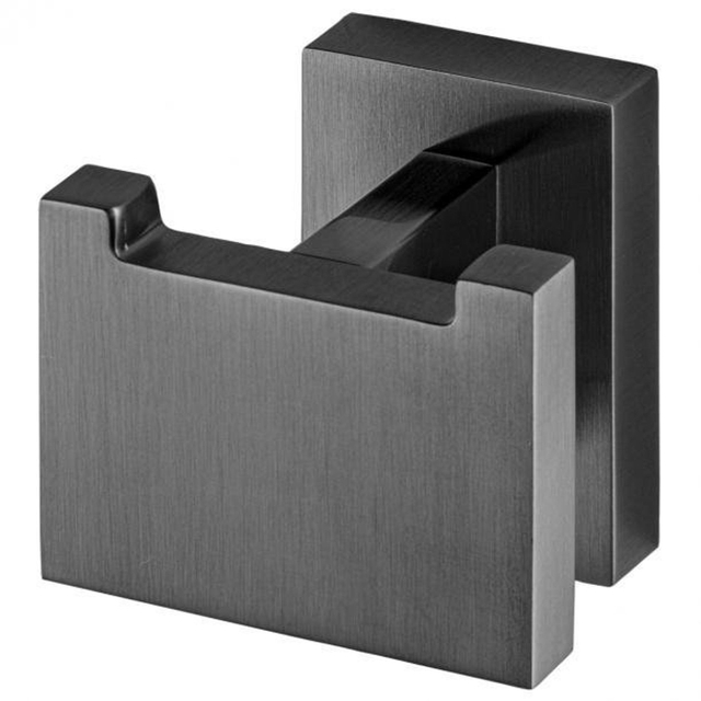 Haceka Edge Handdoekhaak - dubbel - grafiet gunmetal 1208806