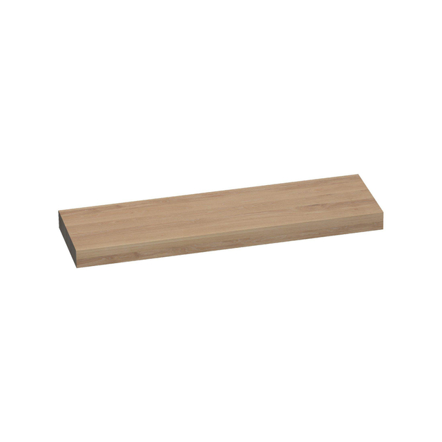 Saniclass Massief eiken Wastafelblad - 160x50x10cm - zonder kraangat - Hout Smoked oak i3015SO