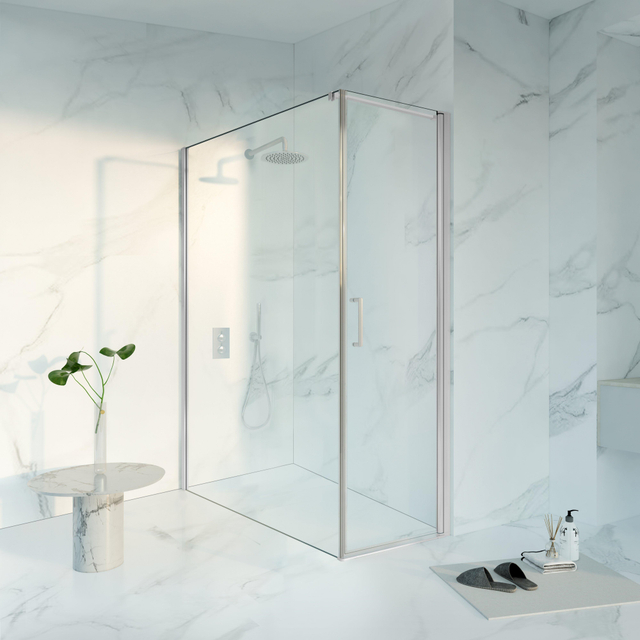 Fortifura Galeria Douchecabine - 60x160x200 - Profiel veiligheidsglas - anti kalk - chroom SW1122467/SW797918/SW797904