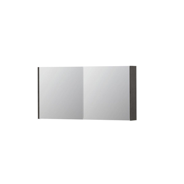 INK SPK1 Spiegelkast 120x14x60cm 2 deuren dubbelzijdige Spiegel schakelaar en stopcontact MFC oergri