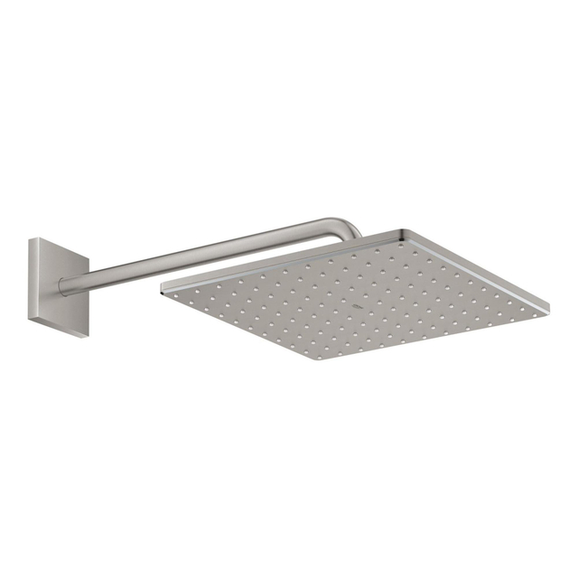 Goedkoopste GROHE Rainshower SmartActive hoofddoucheset hoofddouche 310 vierkant met douchearm wandmontage 42.2cm met 1 straalsoort supersteel 26564DC0