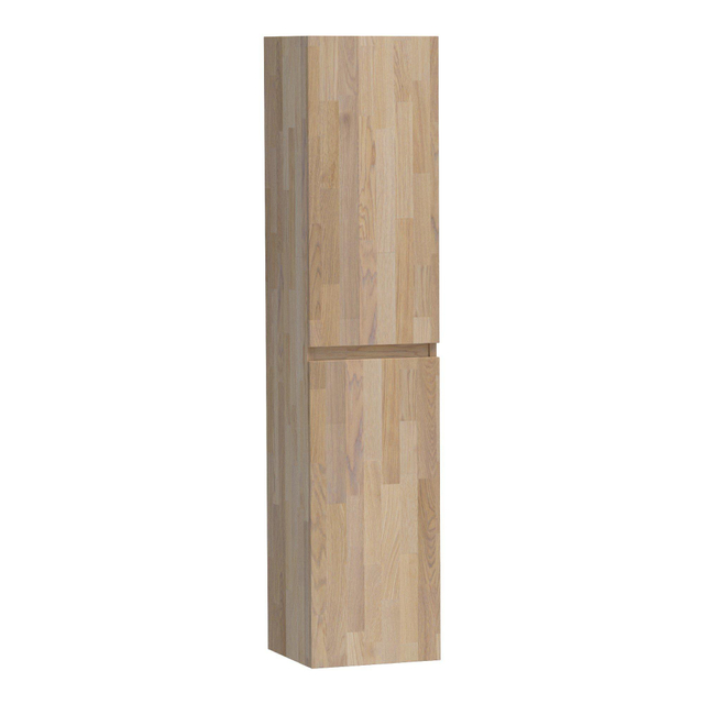 BRAUER Solution Badkamerkast 160x35x35cm 2 links- rechtsdraaiende deur hout grey oak HK-NWS160GO