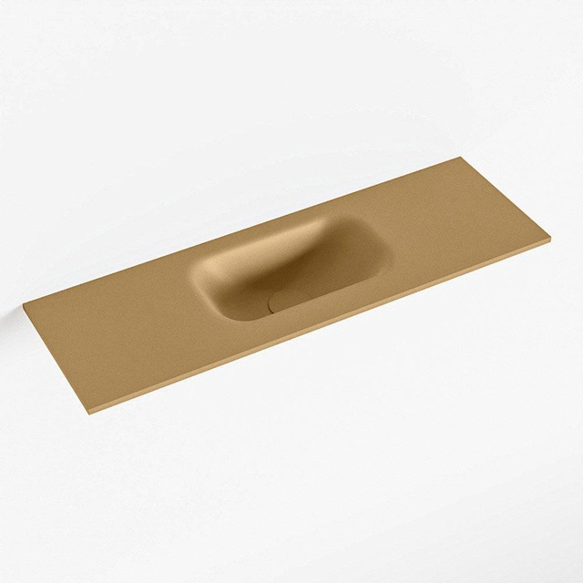 Mondiaz EDEN Fontein - 70x23x0.9cm - wasbak midden - zonder kraangaten - voor toiletmeubel - Solid surface - Oro F50110Oro