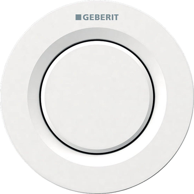 Geberit Type01 bedieningplaat met frontbediening voor toilet 9.5x9.5cm wit 116.040.11.1