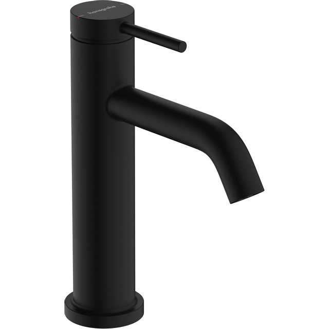 Goedkoopste Hansgrohe Tecturis S Wastafelmengkraan - zonder waste - 11.6cm uitloop - zwart mat 73311670