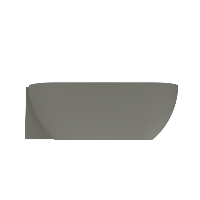 Goedkoopste Arcqua Havana Halfvrijstaand Bad - 170x80cm - links - mat beton BAD242102