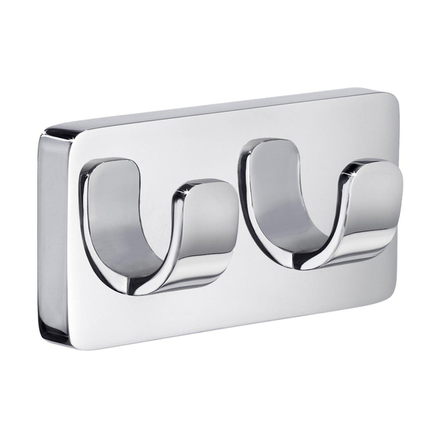 Smedbo Ice Handdoekhaak - 9x5cm - dubbel - chroom OK356