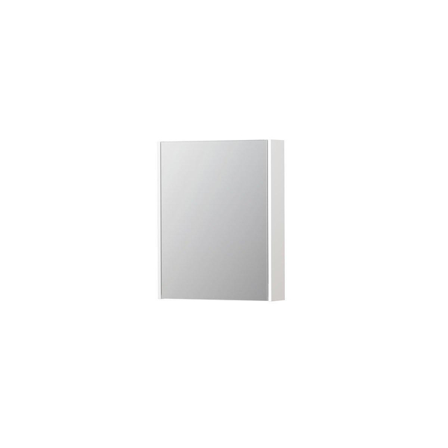 INK SPK2 Spiegelkast 60x14x74cm 1 deur dubbelzijdige Spiegel schakelaar en stopcontact MDF lak wit h
