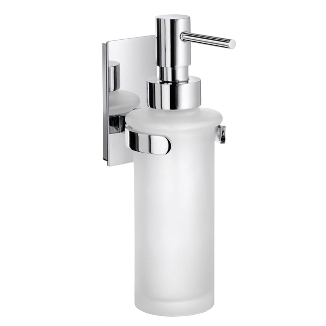 Smedbo Pool Zeepdispenser - 200ml - wandmontage - chroom/mat glas ZK369