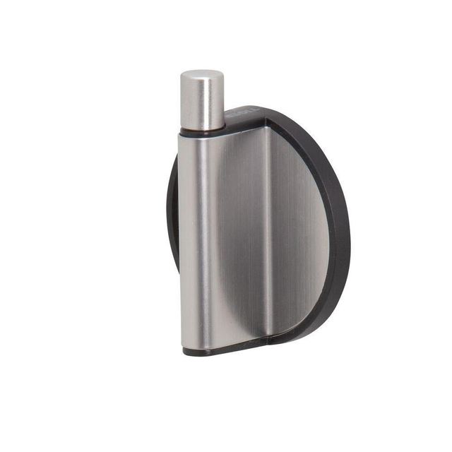Tiger Tune Handdoekhaak - enkel - rond - zelfklevend - geborsteld RVS/zwart 1327130946