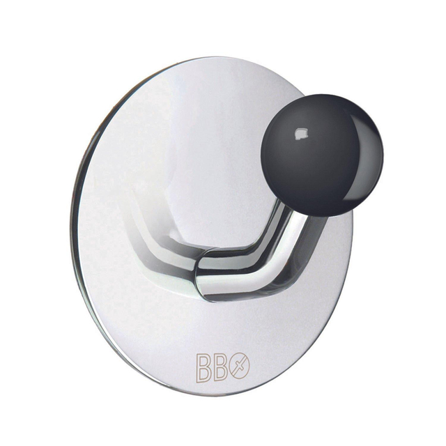 Smedbo Beslagsboden Handdoekhouder - 4.8x4.8cm - zelfklevend - RVS Gepolijst Edelstaal BK1084
