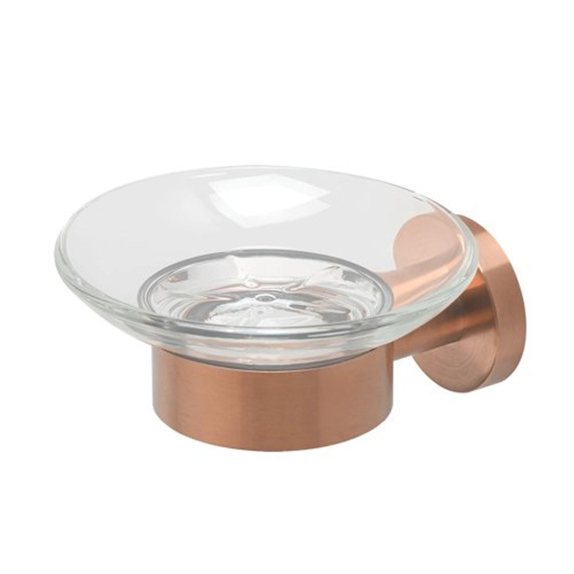 Geesa Nemox zeephouder met schaal - geborsteld brons 916503-10