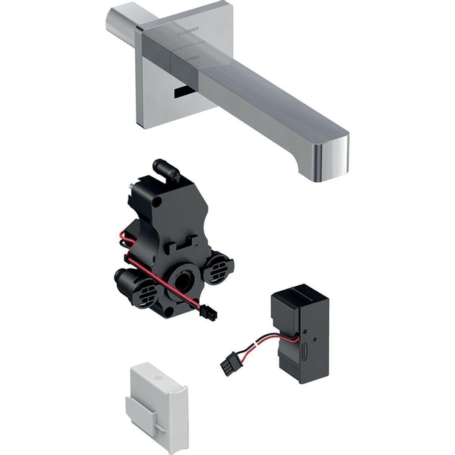 Geberit Brenta elektronische wandwastafelkraan koud voor netvoeding 17cm chroom 116.271.21.1