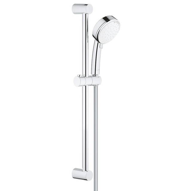 Grohe New Tempesta Cosmopolitan 100 Glijstangset - 60cm - ronde handdouche - 2 straalsoorten - gladde doucheslang - chroom/wit 2757820E