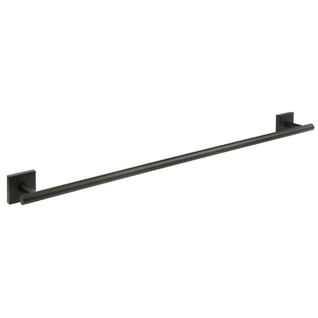 Smedbo House Handdoekhouder - 65x7cm - enkel - mat zwart RB3464