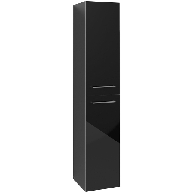 Villeroy & boch Avento kast hoog 35x176cm 2 deur rechts crystal black a89401b3