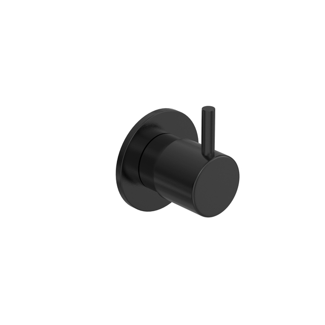 Hotbath COBBER Afbouwdeel - Inbouw stopkraan cold Geborsteld zwart PVD CB010CEXTMBP