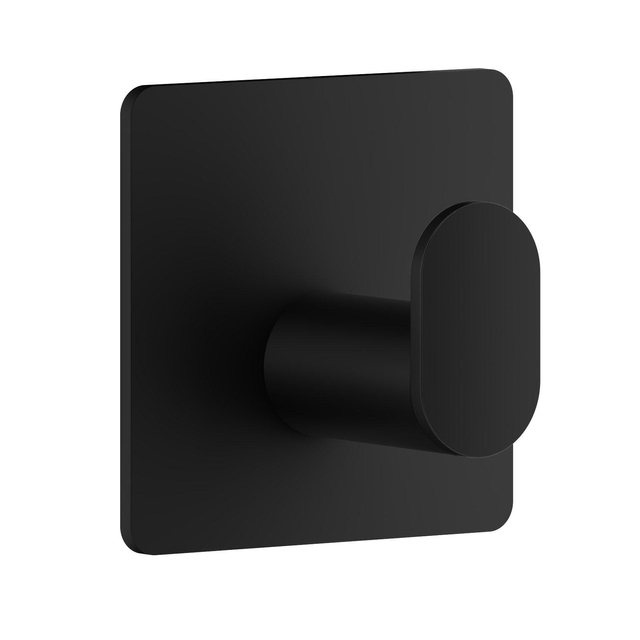 Smedbo Beslagboden Cube Handdoekhouder - 4.8x4.8x3cm - zelfklevend - RVS Mat Zwart BB455