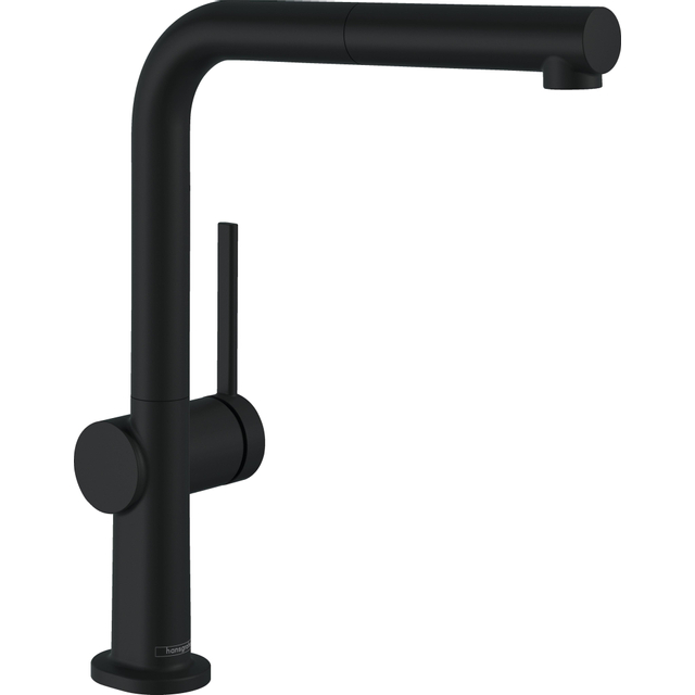 Hansgrohe Talis 1-gr keukenmkr 270 met uittrekbare uitloop mat zwart 72808670