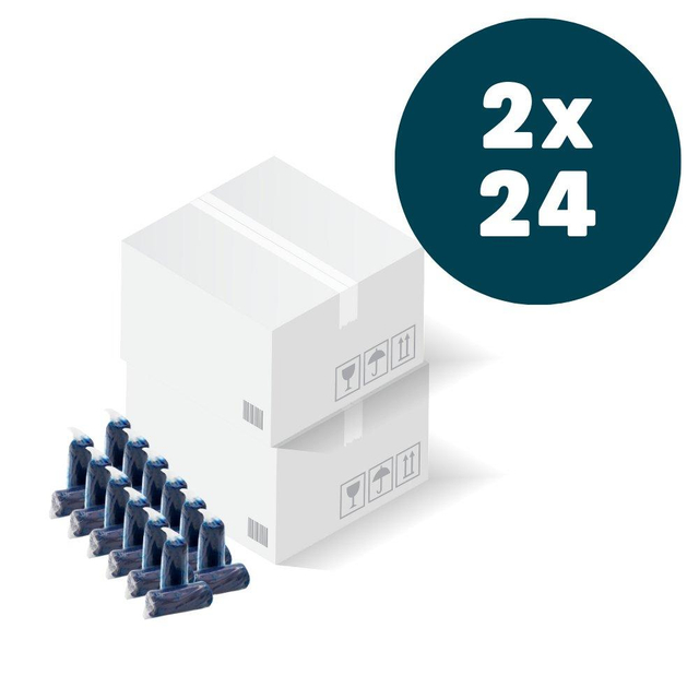 QeramiQ Blue toiletsticks - doos - 48 stuks - blauw SW1211202/SW1211202