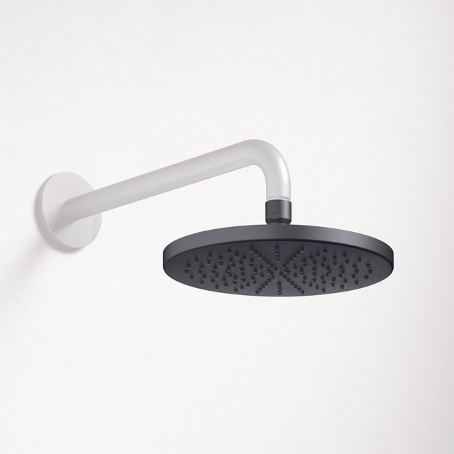 Hotbath Mate hoofddouche 20cm rond zwart mat - beschadigd-OUTLET UDEN M100BL