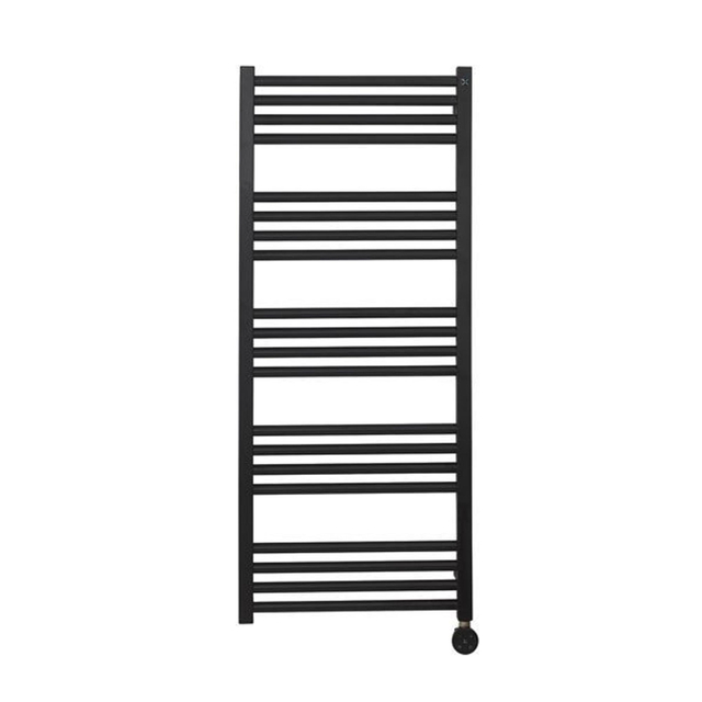 Crosswater MPRO Elektrische handdoekradiator 50x115cm 400 Watt Mat Zwart MP48X1140MBELEC