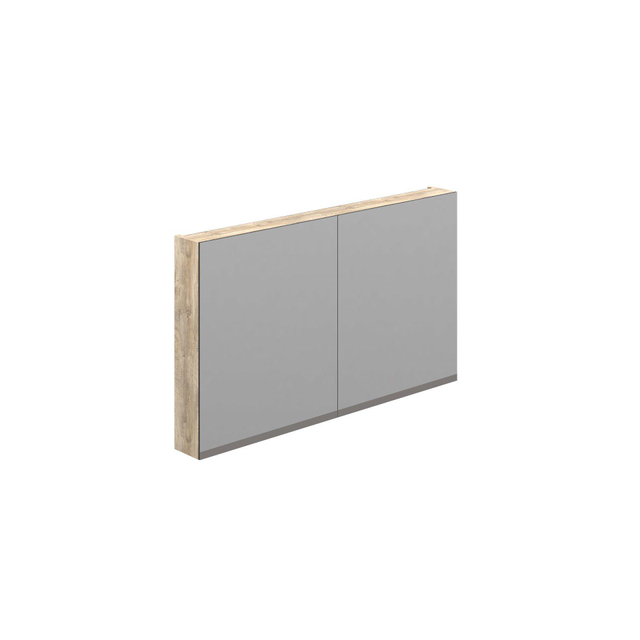 Thebalux Type D 120x70cm Rechthoek spiegelkast zonder verlichting MDF/spaanderplaat Sequoia 5TY120035SQ