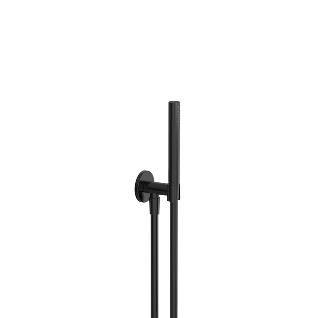 Hotbath COBBER Handoucheset wandsteun uitlaat doucheslang 150cm Geborsteld zwart PVD M440MBP