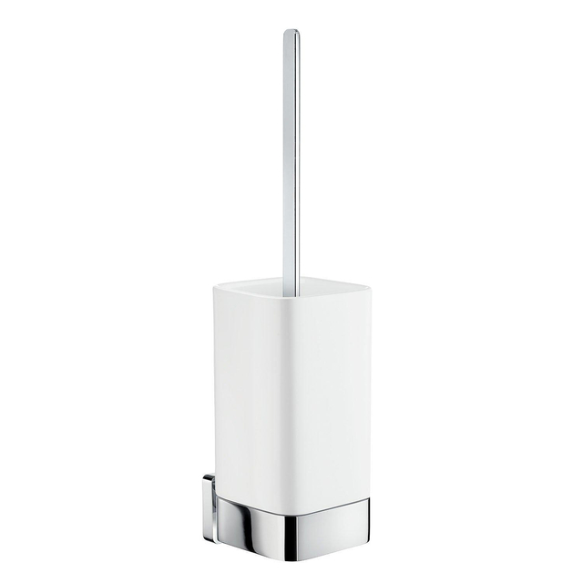 Smedbo Ice SoftCube Toiletborstelhouder- open - wandmontage - chroom/porselein OK433P