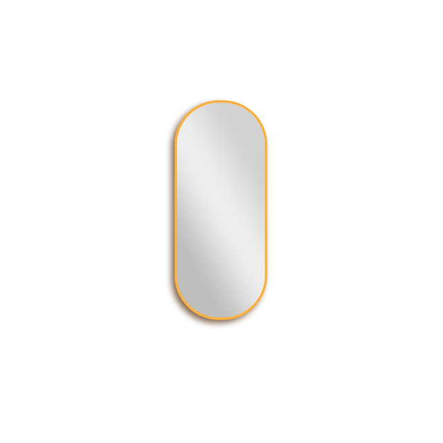 Saniclass Retro Line 2.0 spiegel ovaal 90x38cm frame mat goud OUTLETSTORE SW8-G