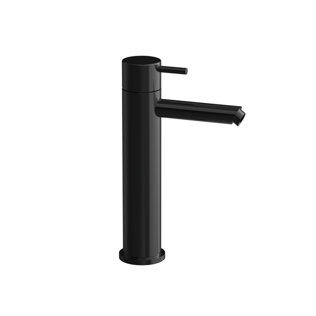 Hotbath COBBER Wastafelmengkraan zonder waste Gepolijst zwart PVD CB003MSPBP