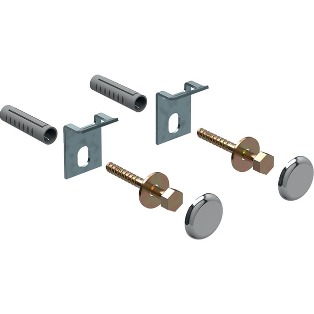 Geberit kerafix bevestigingsset voor urinoir chroom 551070000