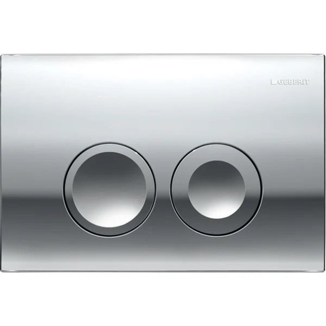 Geberit Delta25 bedieningsplaat - 2-toets spoeling - ronde knoppen - glans chroom 115.125.21.5